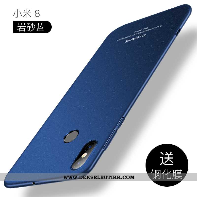 Etui Xiaomi Mi 8 Tynne Nubuck Magnetisk Svart, Deksel Xiaomi Mi 8 Beskyttelse Salg