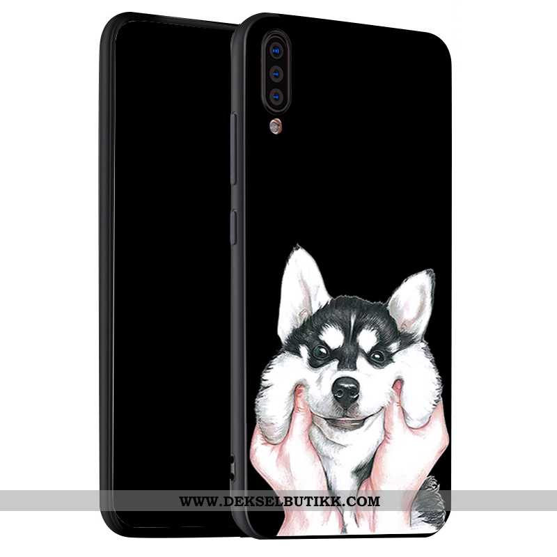 Etui Xiaomi Mi 9 Lite Cartoon Mote Anti-fall Mobiltelefon Svart, Deksel Xiaomi Mi 9 Lite Myke Rabatt