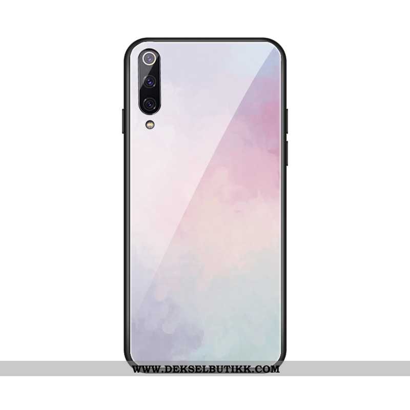 Etui Xiaomi Mi 9 Lite Kreativ Glass Monokrom Nye Rosa, Deksel Xiaomi Mi 9 Lite Trend Billig