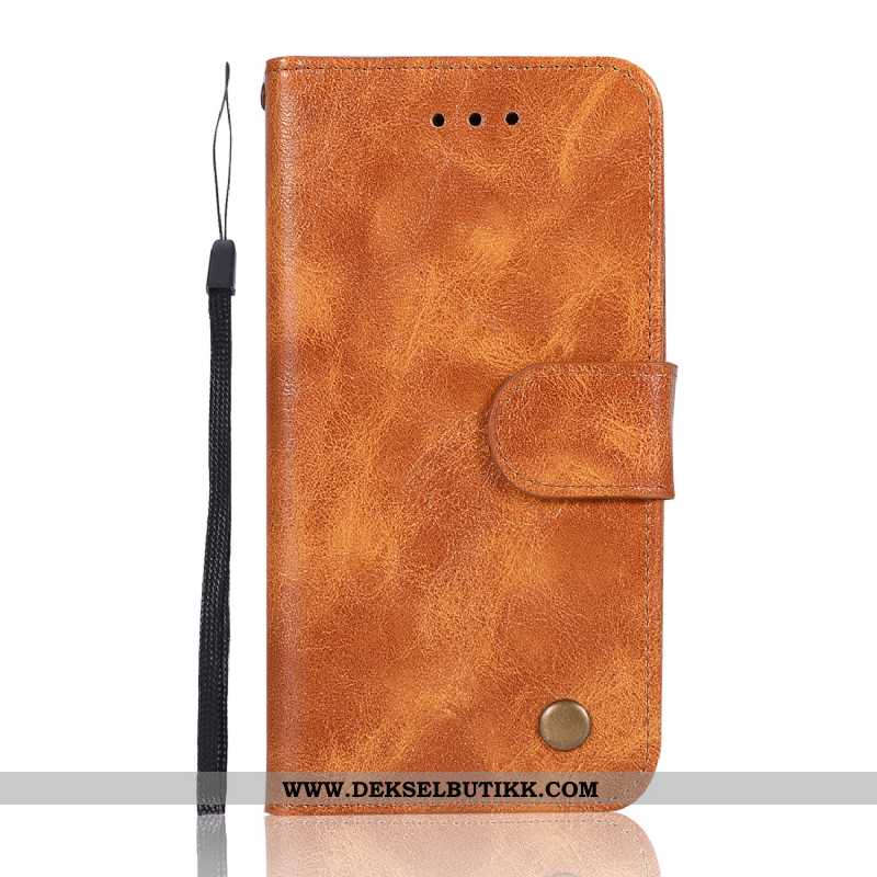 Etui Xiaomi Mi 9 Lite Lommebok Kort Mobiltelefon Vintage Brun, Deksel Xiaomi Mi 9 Lite Mønster Butik