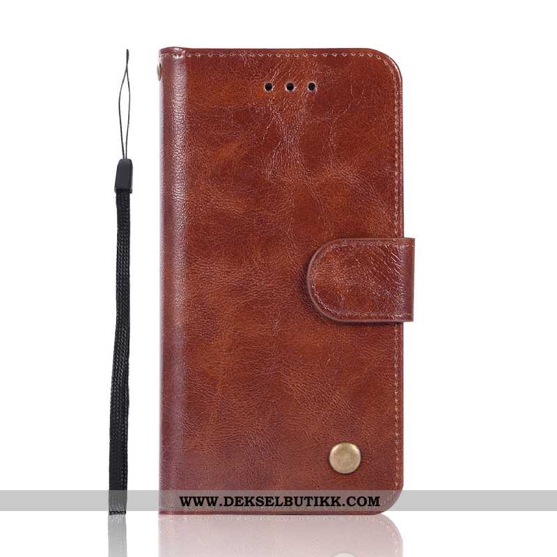 Etui Xiaomi Mi 9 Lite Lommebok Kort Mobiltelefon Vintage Brun, Deksel Xiaomi Mi 9 Lite Mønster Butik