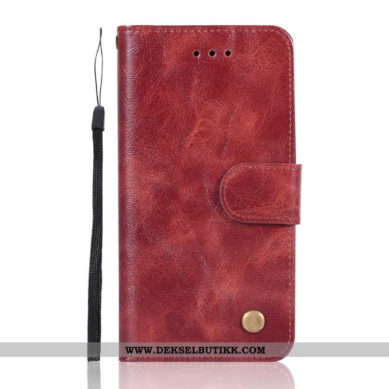 Etui Xiaomi Mi 9 Lite Lommebok Kort Mobiltelefon Vintage Brun, Deksel Xiaomi Mi 9 Lite Mønster Butik