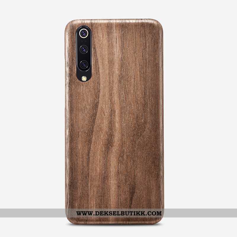 Etui Xiaomi Mi 9 Lite Wood Kvalitet Liten Brun, Deksel Xiaomi Mi 9 Lite Beskyttelse Butikk