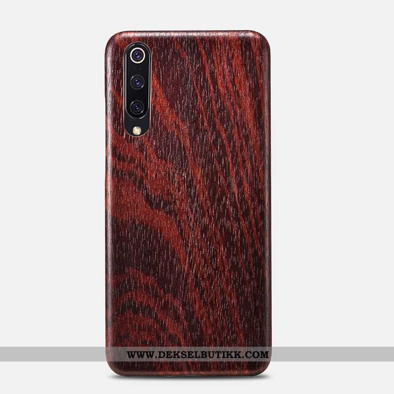 Etui Xiaomi Mi 9 Lite Wood Kvalitet Liten Brun, Deksel Xiaomi Mi 9 Lite Beskyttelse Butikk