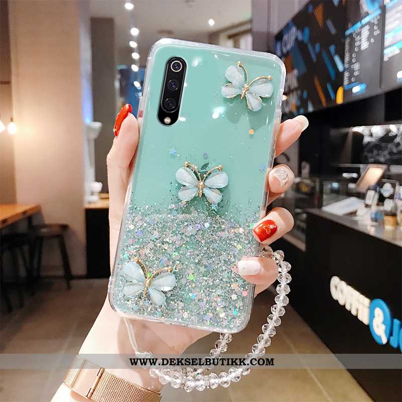 Etui Xiaomi Mi 9 Se Gjennomsiktig Liten Tynne Butterfly Grønn, Deksel Xiaomi Mi 9 Se Av Personlighet