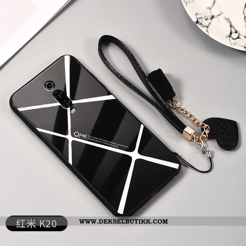 Etui Xiaomi Mi 9t Beskyttelse Rød Tempe~~pos Rutete Hvitt, Deksel Xiaomi Mi 9t Glass Rabatt