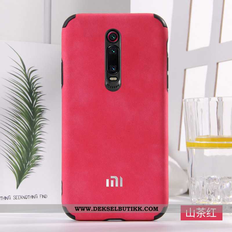 Etui Xiaomi Mi 9t Beskyttelse Skinn Lær Rød Myke Blå, Deksel Xiaomi Mi 9t Mote Tilbud