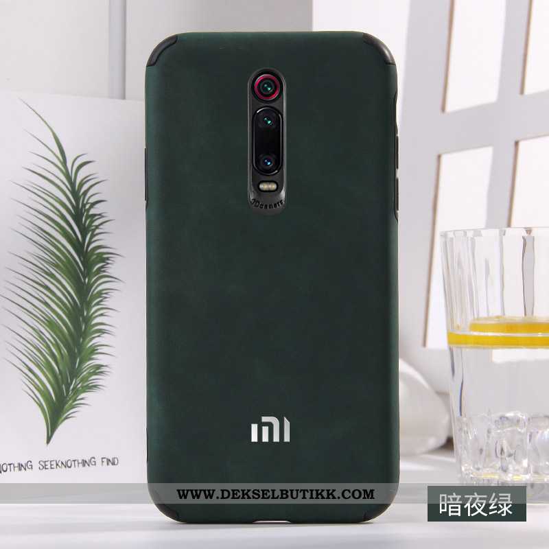 Etui Xiaomi Mi 9t Beskyttelse Skinn Lær Rød Myke Blå, Deksel Xiaomi Mi 9t Mote Tilbud