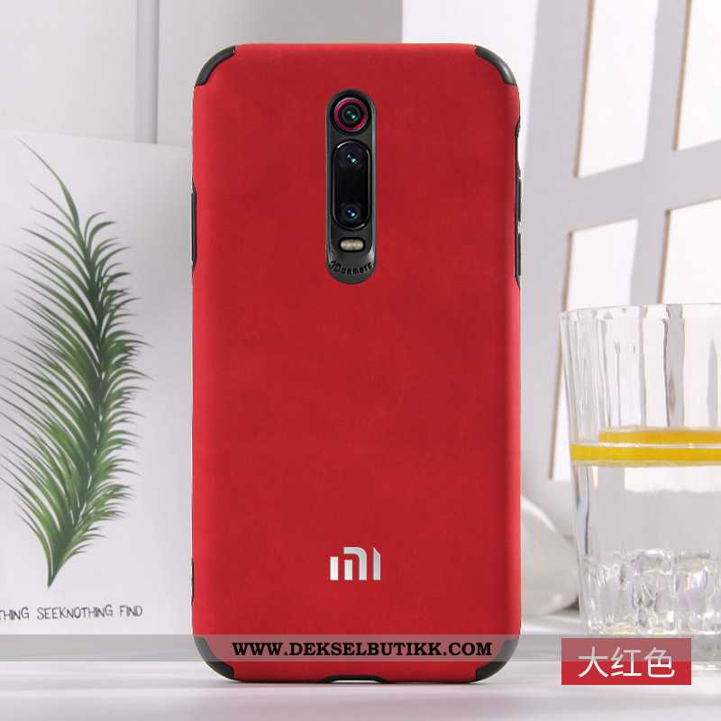 Etui Xiaomi Mi 9t Beskyttelse Skinn Lær Rød Myke Blå, Deksel Xiaomi Mi 9t Mote Tilbud