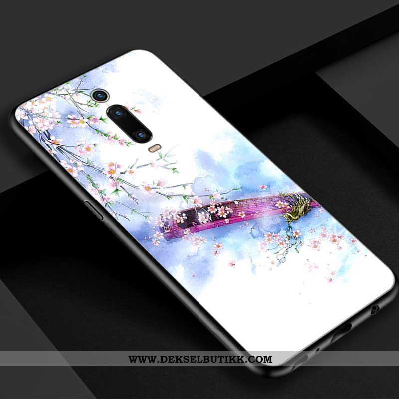 Etui Xiaomi Mi 9t Glass Blå Kinesisk Stil Vakker, Deksel Xiaomi Mi 9t Vintage Billig