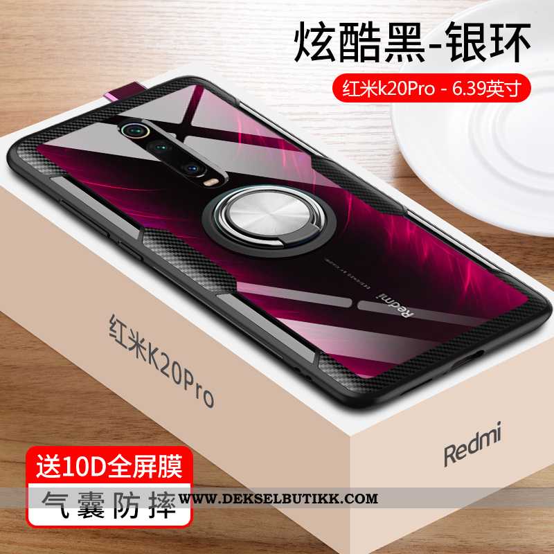 Etui Xiaomi Mi 9t Pro Glass Hard Rød Trend, Deksel Xiaomi Mi 9t Pro Gjennomsiktig Tilbud