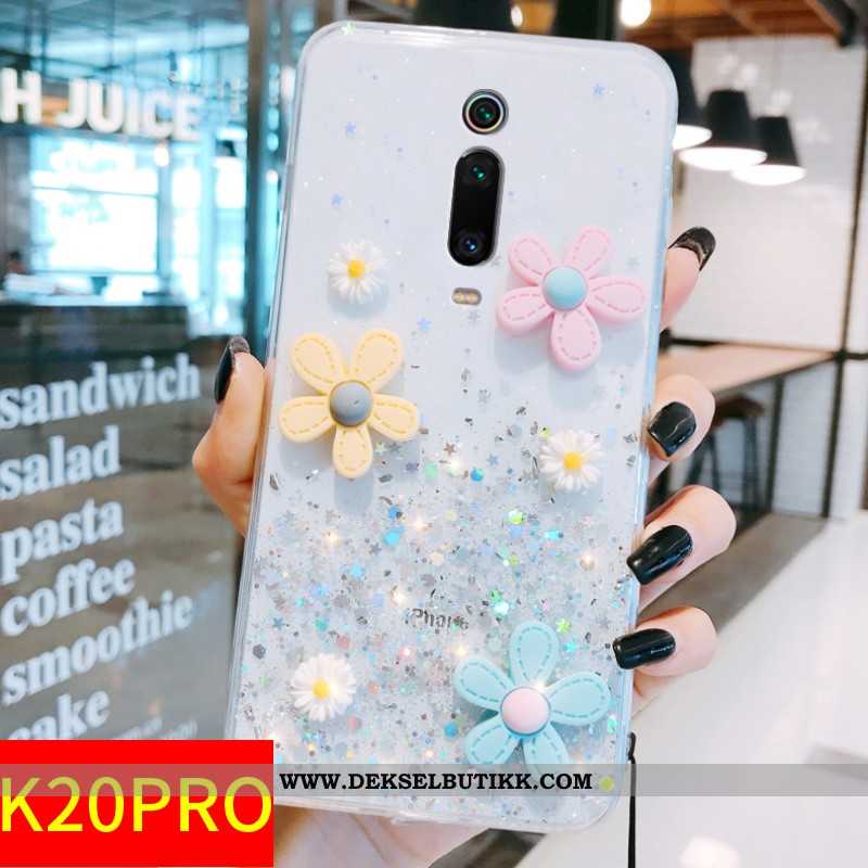 Etui Xiaomi Mi 9t Pro Silikon Lyse Rosa Fersk Hvitt, Deksel Xiaomi Mi 9t Pro Beskyttelse Billige