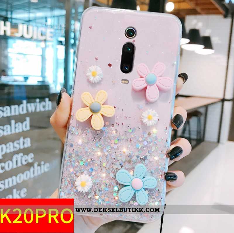 Etui Xiaomi Mi 9t Pro Silikon Lyse Rosa Fersk Hvitt, Deksel Xiaomi Mi 9t Pro Beskyttelse Billige