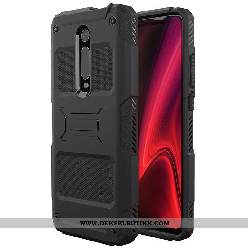 Etui Xiaomi Mi 9t Pro Taktikk Anti-fall Rød Liten, Deksel Xiaomi Mi 9t Pro Svart Billige