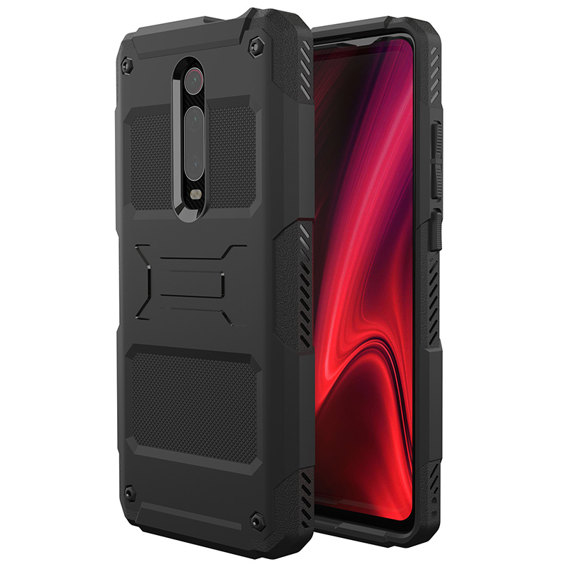 Etui Xiaomi Mi 9t Pro Taktikk Anti-fall Rød Liten, Deksel Xiaomi Mi 9t Pro Svart Billige