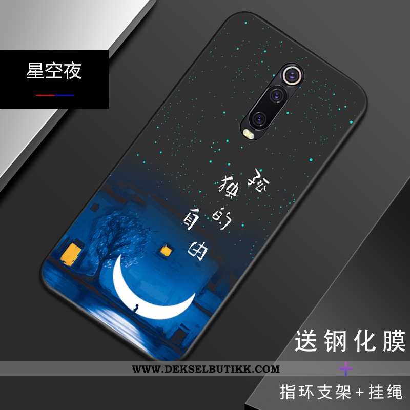 Etui Xiaomi Mi 9t Pro Trend Rød Kreativ Blå, Deksel Xiaomi Mi 9t Pro Myke Rabatt