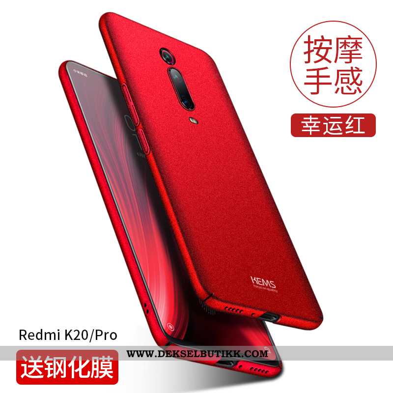 Etui Xiaomi Mi 9t Pro Ultra Svart Rød Nubuck, Deksel Xiaomi Mi 9t Pro Tynne Tilbud