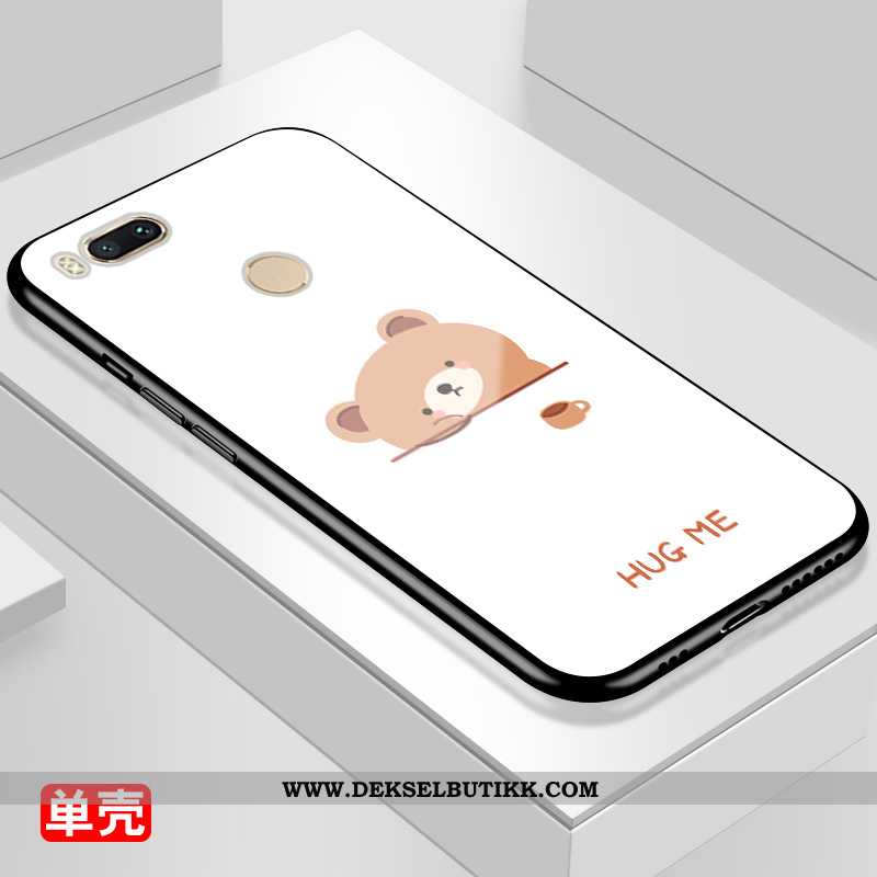 Etui Xiaomi Mi A1 Cartoon Kanin Lovers Deksel Hvitt, Xiaomi Mi A1 Beskyttelse Rabatt