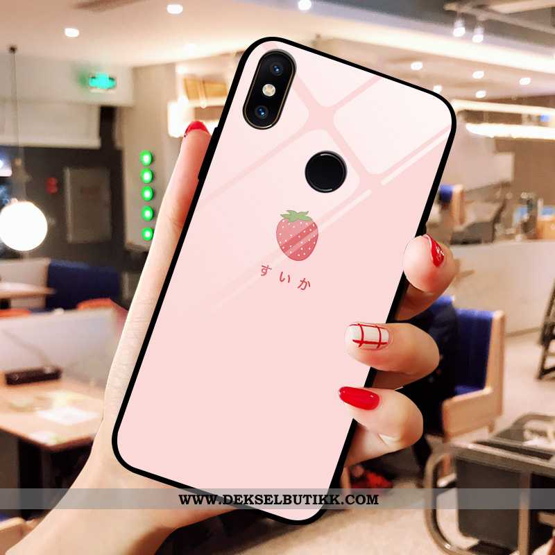 Etui Xiaomi Mi A2 Kreativ Fersk Lucky Net Red Rosa, Deksel Xiaomi Mi A2 Vakker Billig