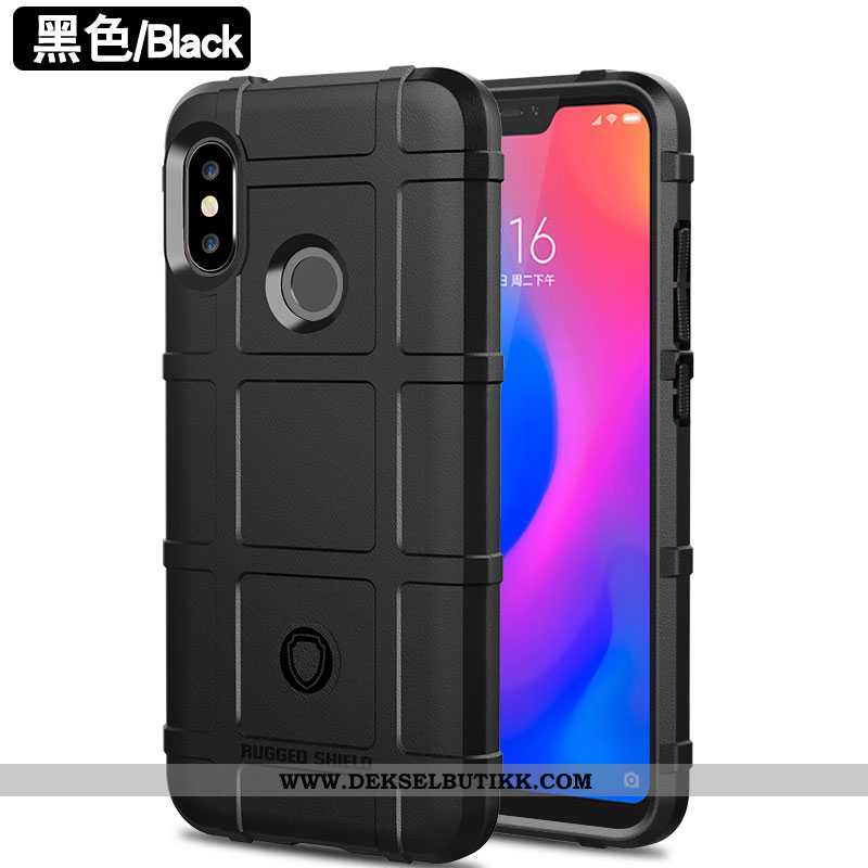 Etui Xiaomi Mi A2 Lite Luksus Av Personlighet Silikon Gasbag Brun, Deksel Xiaomi Mi A2 Lite Nubuck B