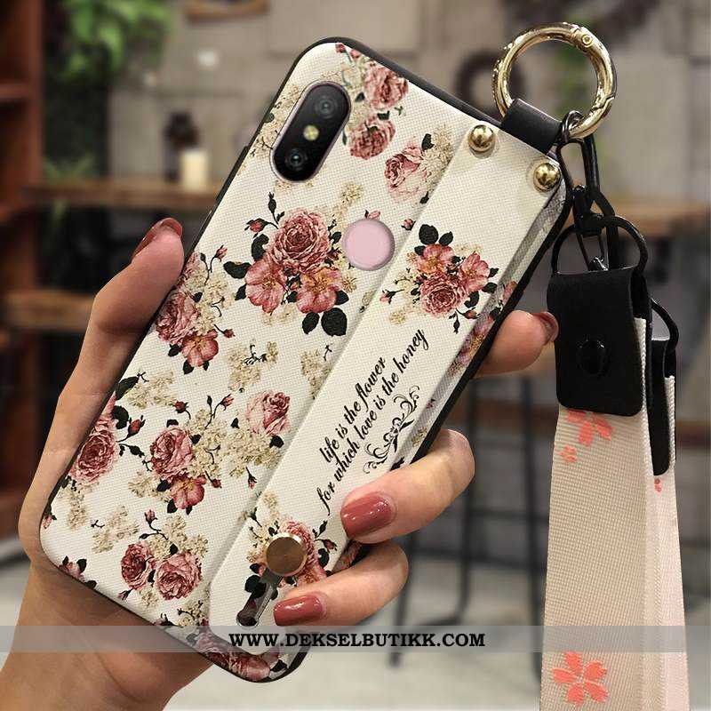 Etui Xiaomi Mi A2 Lite Myke Blomster Mobiltelefon Gul, Deksel Xiaomi Mi A2 Lite Beskyttelse Billige