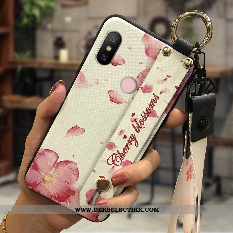 Etui Xiaomi Mi A2 Lite Myke Blomster Mobiltelefon Gul, Deksel Xiaomi Mi A2 Lite Beskyttelse Billige