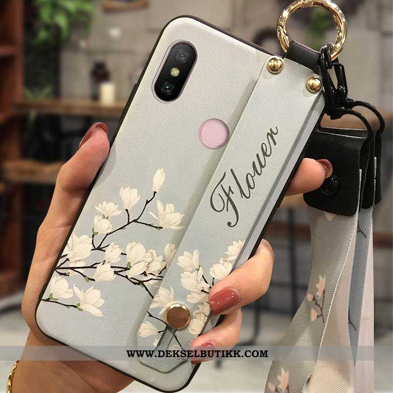 Etui Xiaomi Mi A2 Lite Myke Blomster Mobiltelefon Gul, Deksel Xiaomi Mi A2 Lite Beskyttelse Billige