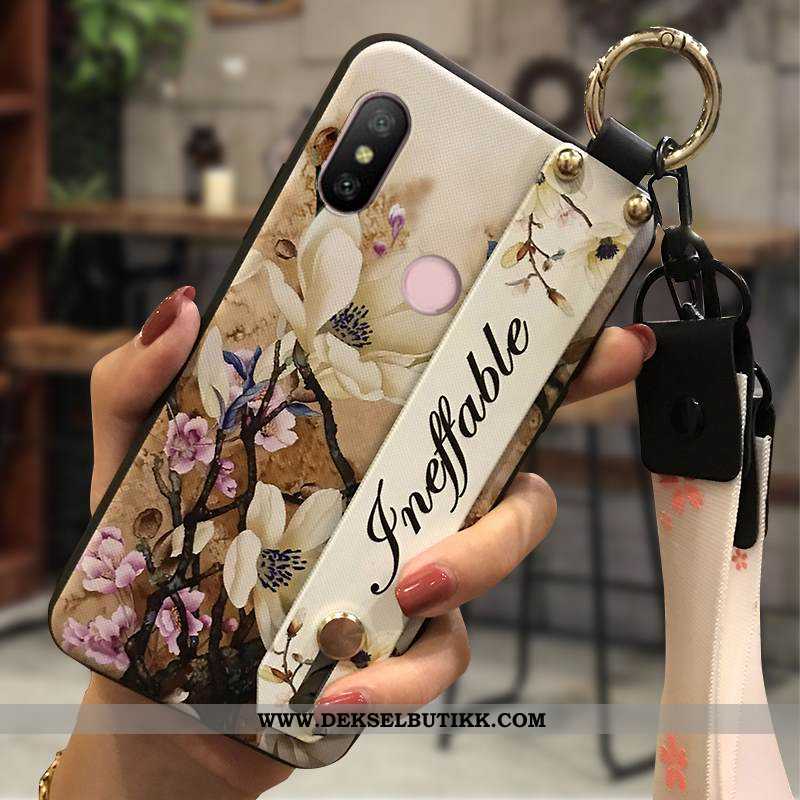 Etui Xiaomi Mi A2 Lite Myke Blomster Mobiltelefon Gul, Deksel Xiaomi Mi A2 Lite Beskyttelse Billige