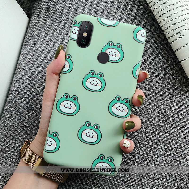 Etui Xiaomi Mi A2 Lite Tynne Trend Liten Enkel Grønn, Deksel Xiaomi Mi A2 Lite Myke Billige