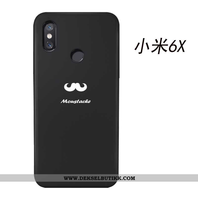 Etui Xiaomi Mi A2 Trend Cartoon Mobiltelefon Enkel Svart, Deksel Xiaomi Mi A2 Kreativ Tilbud