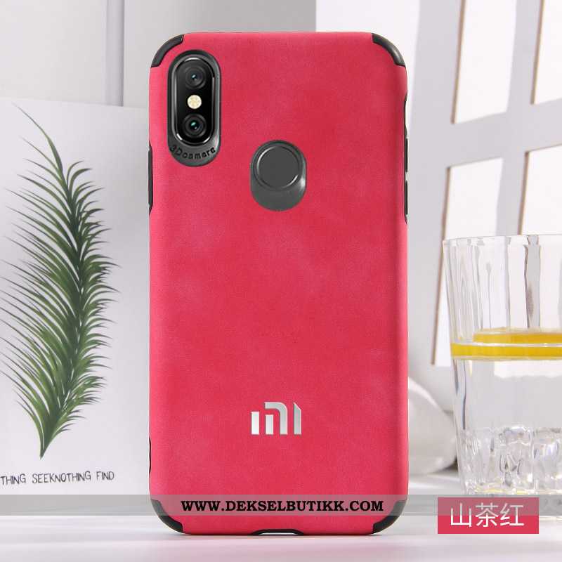 Etui Xiaomi Mi A2 Trend Kvalitet Beskyttelse Anti-fall Rød, Deksel Xiaomi Mi A2 Myke Til Salgs