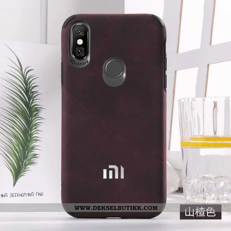 Etui Xiaomi Mi A2 Trend Kvalitet Beskyttelse Anti-fall Rød, Deksel Xiaomi Mi A2 Myke Til Salgs