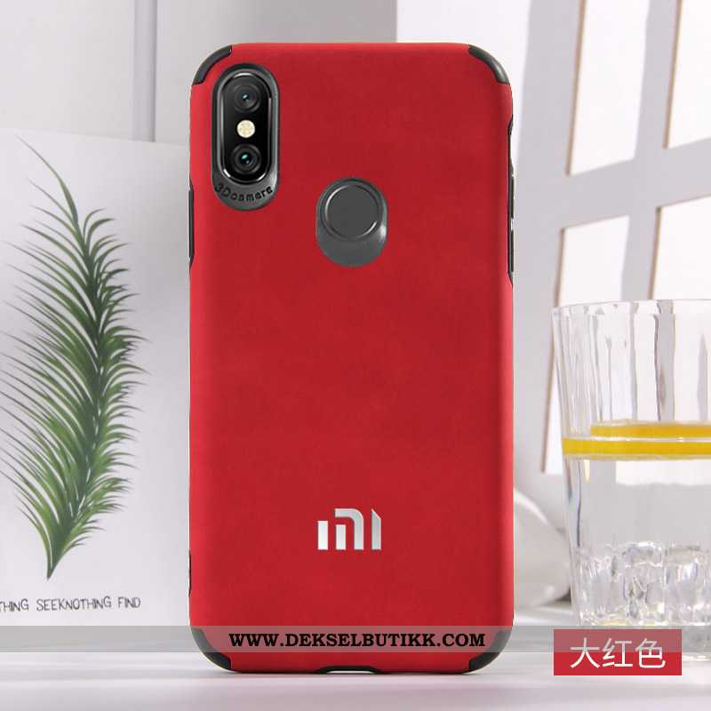 Etui Xiaomi Mi A2 Trend Kvalitet Beskyttelse Anti-fall Rød, Deksel Xiaomi Mi A2 Myke Til Salgs