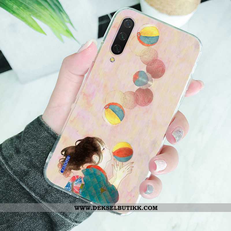 Etui Xiaomi Mi A3 Gjennomsiktig Ultra Tynne Mønster Rosa, Deksel Xiaomi Mi A3 Trend Tilbud