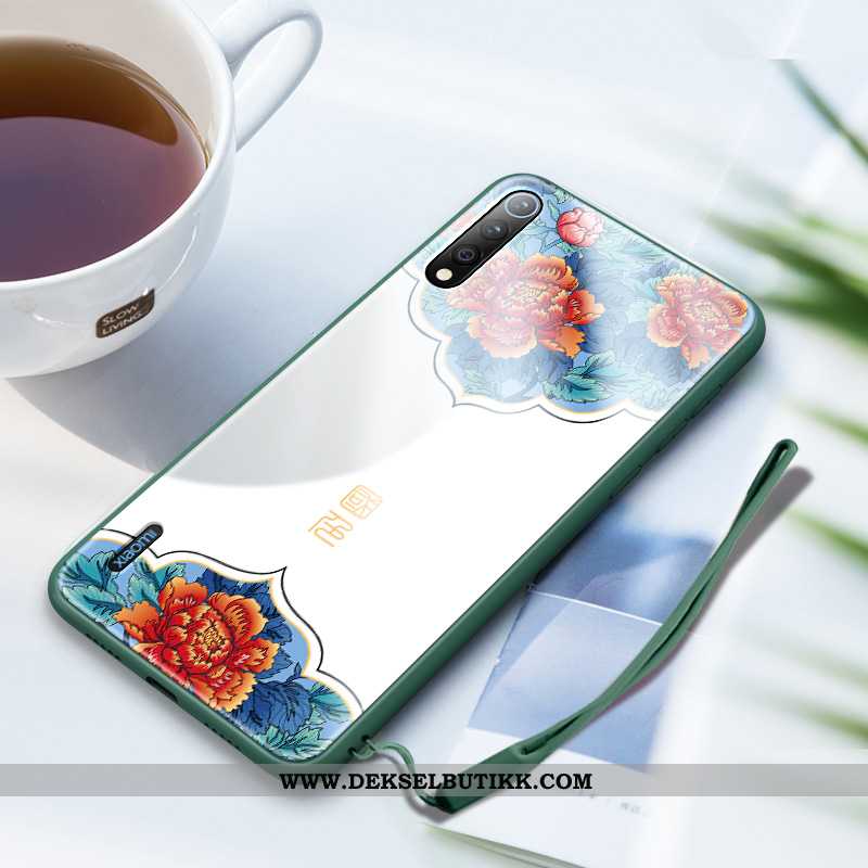 Etui Xiaomi Mi A3 Hengende Ornamenter Kinesisk Stil Silikon Kunst Rød, Deksel Xiaomi Mi A3 Trend Kjø