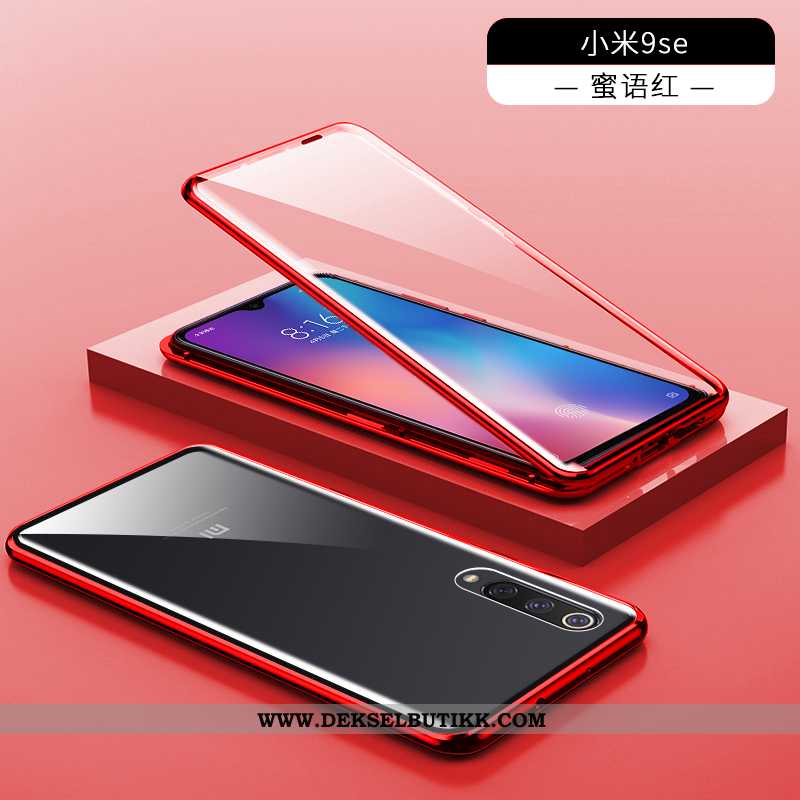 Etui Xiaomi Mi A3 Tynne Anti-fall Glass Net Red Blå, Deksel Xiaomi Mi A3 Beskyttelse Billig