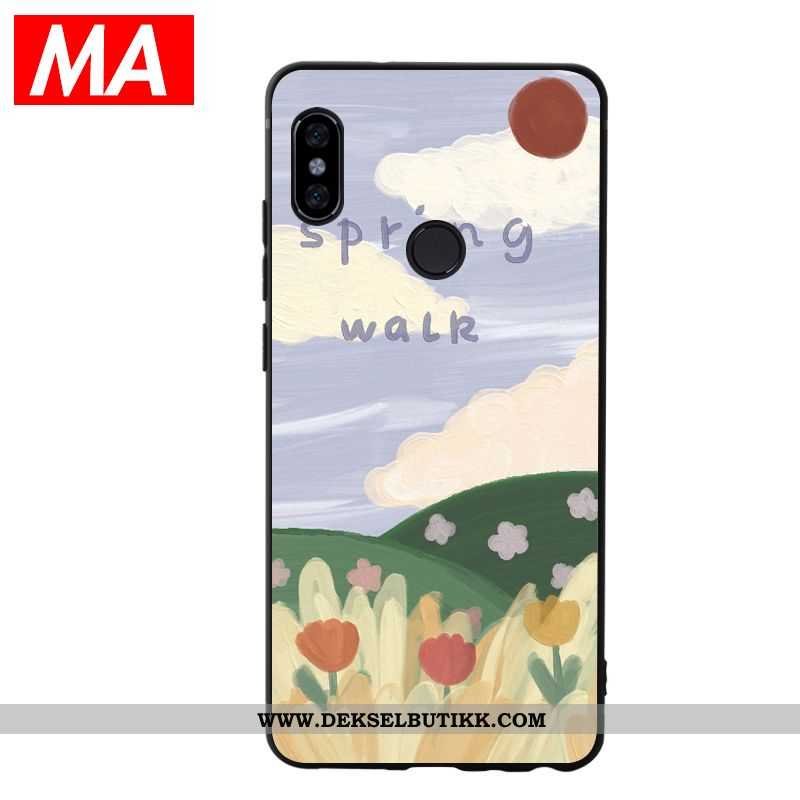 Etui Xiaomi Mi Max 3 Av Personlighet Silikon Fersk Blå, Deksel Xiaomi Mi Max 3 Kreativ Billige