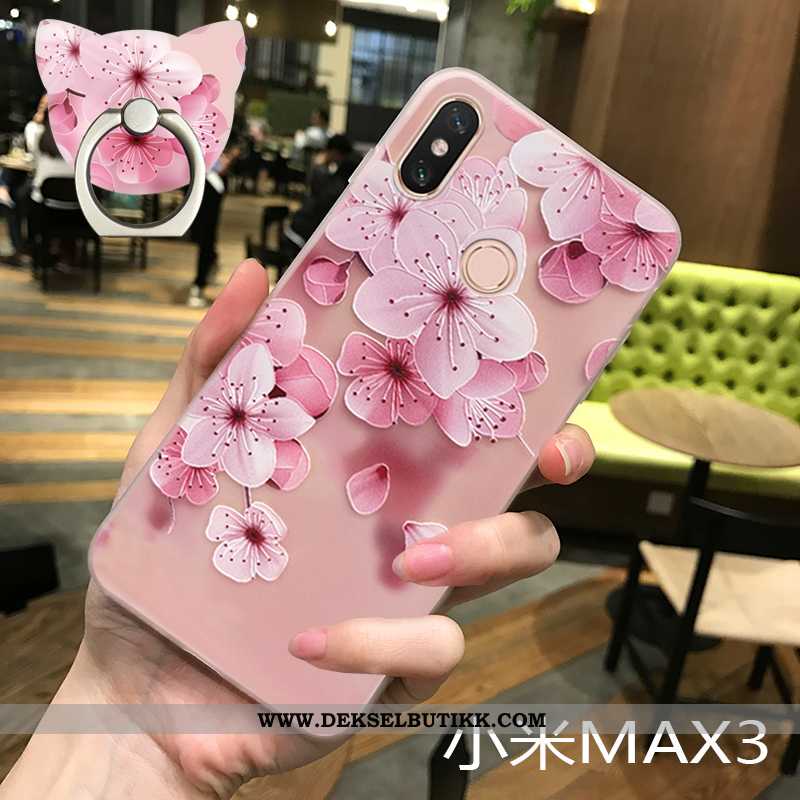 Etui Xiaomi Mi Max 3 Beskyttelse Nubuck Mobiltelefon Rosa, Deksel Xiaomi Mi Max 3 Gjennomsiktig Kjøp