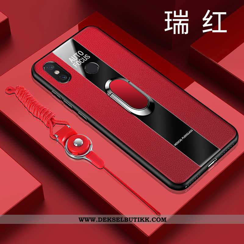 Etui Xiaomi Mi Max 3 Vakker Deksel Net Red Silikon Svart, Xiaomi Mi Max 3 Skinn Lær Tilbud