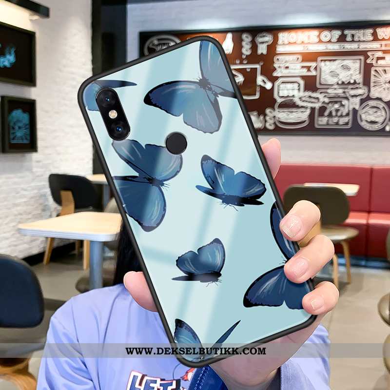 Etui Xiaomi Mi Max 3 Vintage Silikon Glass Grønn, Deksel Xiaomi Mi Max 3 Trend Rabatt