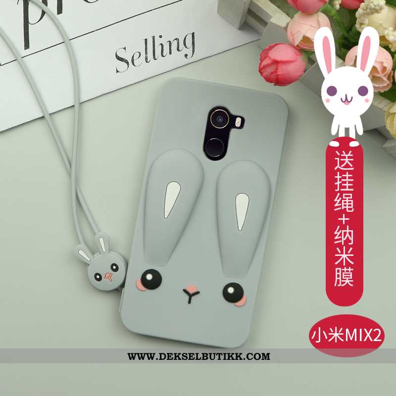 Etui Xiaomi Mi Mix 2 Av Personlighet Cartoon Mobiltelefon Silikon Hvitt, Deksel Xiaomi Mi Mix 2 Krea