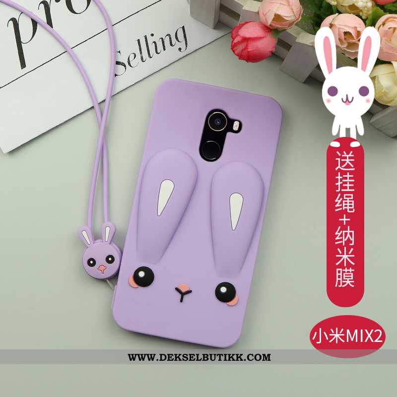 Etui Xiaomi Mi Mix 2 Av Personlighet Cartoon Mobiltelefon Silikon Hvitt, Deksel Xiaomi Mi Mix 2 Krea