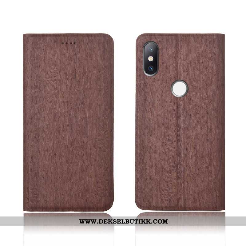 Etui Xiaomi Mi Mix 2s Beskyttelse Deksel Mobiltelefon Brun, Xiaomi Mi Mix 2s Skinndeksel Salg