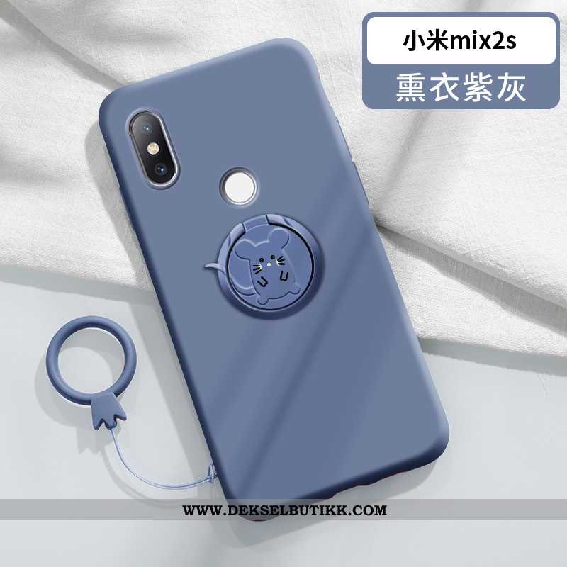 Etui Xiaomi Mi Mix 2s Vakker Anti-fall Ring Nye Mørkeblå, Deksel Xiaomi Mi Mix 2s Ultra Butikk