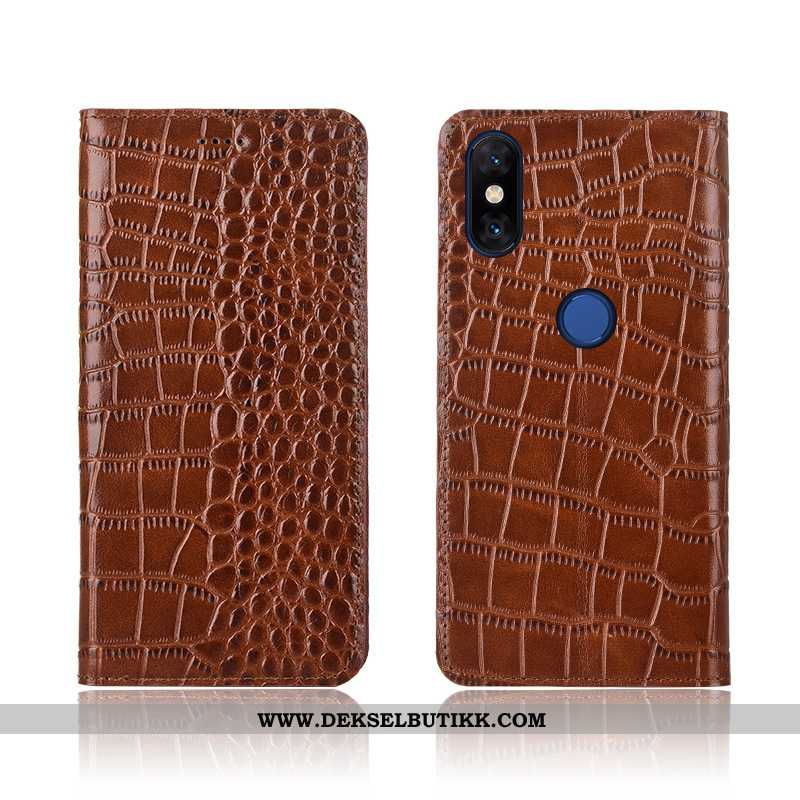 Etui Xiaomi Mi Mix 3 Beskyttelse Mobiltelefon Anti-fall Enkel Brun, Deksel Xiaomi Mi Mix 3 Skinndeks