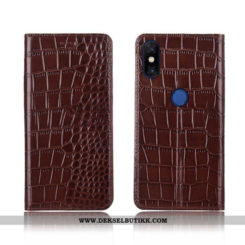 Etui Xiaomi Mi Mix 3 Beskyttelse Mobiltelefon Anti-fall Enkel Brun, Deksel Xiaomi Mi Mix 3 Skinndeks