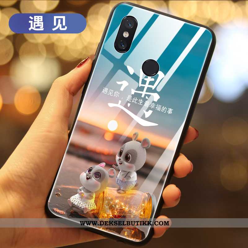 Etui Xiaomi Mi Mix 3 Kreativ Silikon Anti-fall Hemming Svart, Deksel Xiaomi Mi Mix 3 Ultra Salg