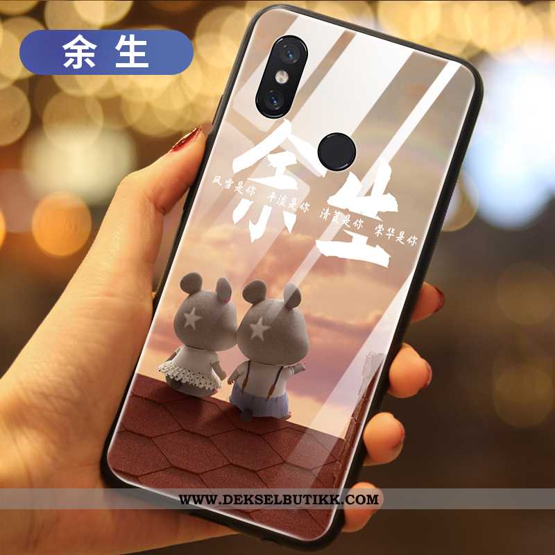 Etui Xiaomi Mi Mix 3 Kreativ Silikon Anti-fall Hemming Svart, Deksel Xiaomi Mi Mix 3 Ultra Salg