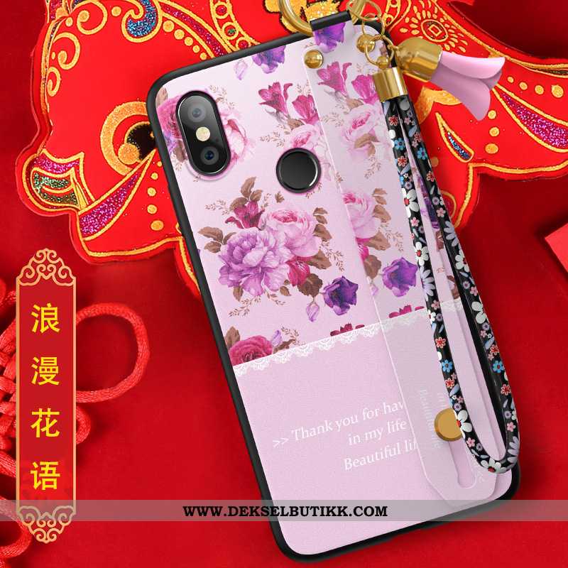 Etui Xiaomi Mi Mix 3 Kreativ Silikon Anti-fall Lysende Rød, Deksel Xiaomi Mi Mix 3 Trend Tilbud