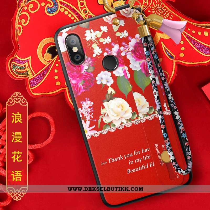 Etui Xiaomi Mi Mix 3 Kreativ Silikon Anti-fall Lysende Rød, Deksel Xiaomi Mi Mix 3 Trend Tilbud